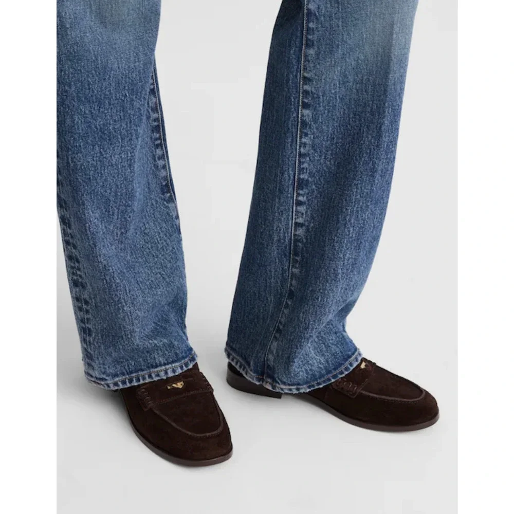 Madewell Grayson Penny Loafers 8 Brown Suede NWT Flats NX648 Academia Prep - Picture 2 of 6